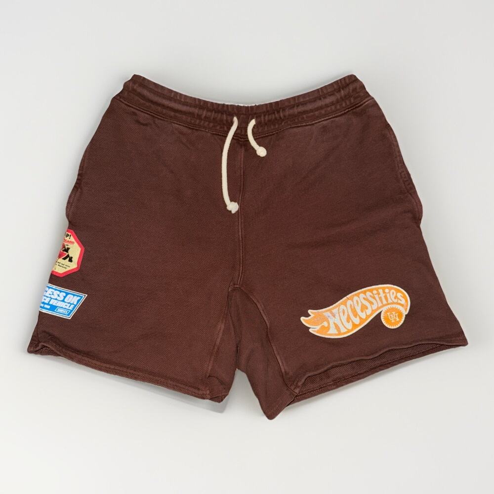 Urban Necessities Volleyball Sweat Shorts Brown Small 28x7 Streetwear